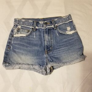 Carmar  Marie High Rise  Denim Short Size 24 Color Blue